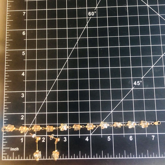 Vintage Butterfly Crystal Bracelet & Earrings 🦋 - Picture 8 of 13